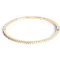 Laat je betoveren door de tijdloze elegantie van de 0146/32-1816 Eternal Love goudkleurige slavenarmband van het befaamde merk Coeur de Lion. Deze verfijnde slavenarmband, met een subtiele breedte van 2 mm, straalt in een prachtige goudkleurige tint die een vleugje luxe aan elke outfit toevoegt. Vakkundig vervaardigd uit edelstaal, biedt deze armband niet alleen een geraffineerde uitstraling, maar ook duurzaamheid en kwaliteit. De sprankelende zirkonia-steentjes vangen het licht op een sublieme manier op, en de transparante kleur van deze schitterende steentjes maakt dit sieraad tot een werkelijk onweerstaanbare keuze voor iedereen die dol is op verfijnde details.