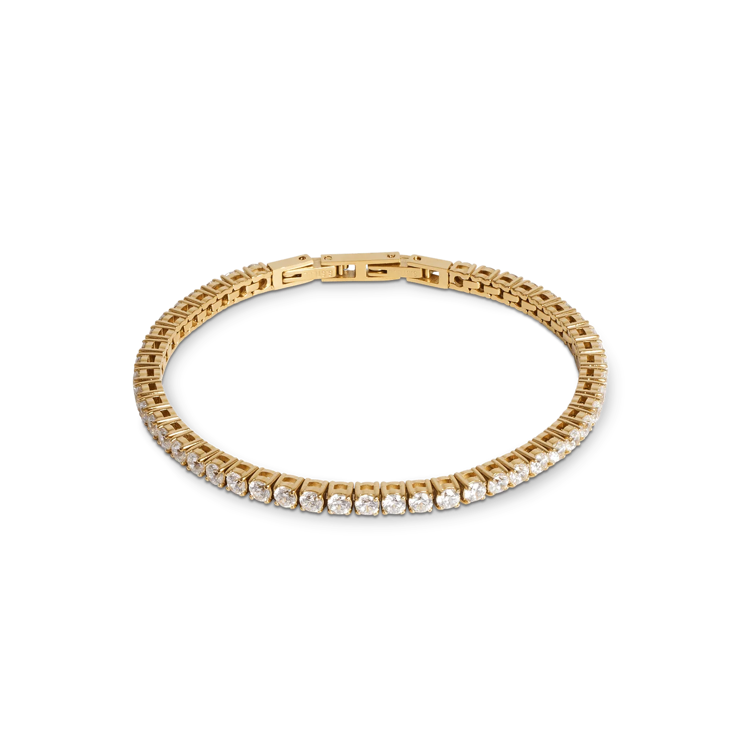 Deze sprankelende Coeur de Lion gold plated tennisarmband 0600/30-1816 met transparante zirkonia is een must-have voor dames die houden van verfijnde elegantie. De armband is zorgvuldig vervaardigd met een glanzende goudkleurige plating, wat zorgt voor een luxe uitstraling. De armband is verstelbaar in de lengtes 16.5 cm en 18 cm, waardoor hij geschikt is voor dames. De transparante zirkonia stenen voegen een vleugje luxe toe, waardoor deze armband een schitterende aanvulling is op elke outfit.

Met zijn subtiele ontwerp en hoogwaardige afwerking is de Coeur de Lion 0600/30-1816 armband ideaal voor elke gelegenheid, van dagelijks gebruik tot speciale evenementen. 
