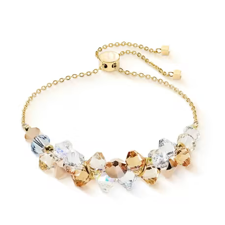 Elegante goud-beige armband met Swarovski&reg; kristallen
De Dancing Crystals armband goud-beige is een verfijnd sieraad dat stijl en klasse uitstraalt. Met glinsterende Swarovski&reg; kristallen in beige tinten en heldere nuances, voegt deze armband een schitterend accent toe aan elke outfit.

Lichtgewicht design voor optimaal draagcomfort
Dankzij de fijne roestvrijstalen ketting in goud voelt de armband licht en comfortabel aan om te dragen. De schuifsluiting maakt het mogelijk om de lengte eenvoudig aan te passen van 14 tot 22 cm, zodat hij perfect past bij iedere pols.

Sieraden die elke look verfijnen
Of je nu kiest voor een casual look of een feestelijke outfit, deze elegante armband zorgt altijd voor een stijlvolle finishing touch. Het subtiele ontwerp maakt hem geschikt voor dagelijks gebruik &eacute;n speciale gelegenheden.

Kwaliteit van COEUR DE LION
Ieder sieraad wordt geleverd in een premium design doosje inclusief echtheidscertificaat &ndash; ideaal als cadeau of als luxe toevoeging aan je eigen sieradencollectie.

Materiaal: Swarovski&reg; Kristallen & Roestvrij staal goud
Lengte: Verstelbaar van 14 tot 22 cm (totale lengte: 22 cm)
Sterkte: 1 cm breedte
Sluiting: Schuifsluiting van roestvrij staal goudkleurig
Kies voor tijdloze elegantie met de Dancing Crystals 
