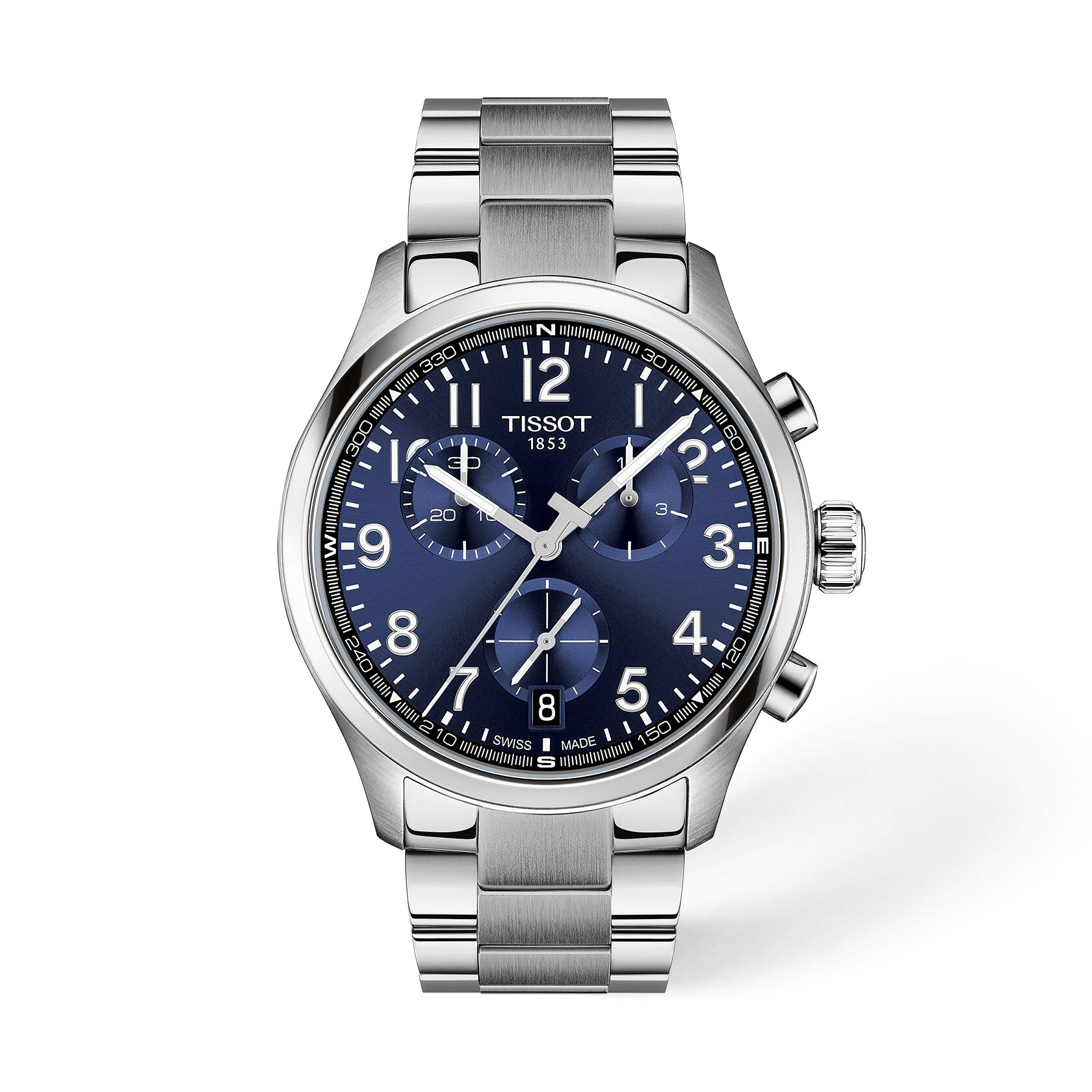 Tissot - Chrono L 42mm, Quartz Chronograaf, 100 meter WR, Saffierglas - T1164171104200