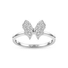zilveren ring collectie sif jakobs vlinder met zirconium gezet