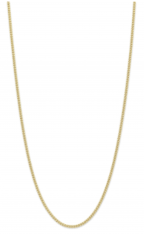 Ketting 14kt met mori gold kern 42cm