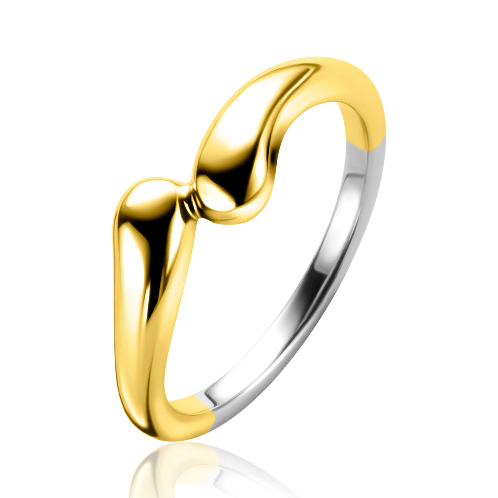 ZIR2682G54  ZINZI zlv. ring gg.verg. slagmodel glad mt.54
