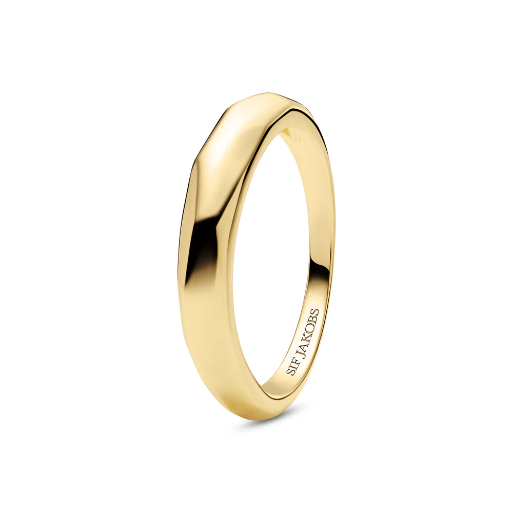 RING ROCCIA 18K GOLD PLATED, WITH A POLISHED SUFACE (54).
De specificaties zijn als volgt:
Ringmaat: 54