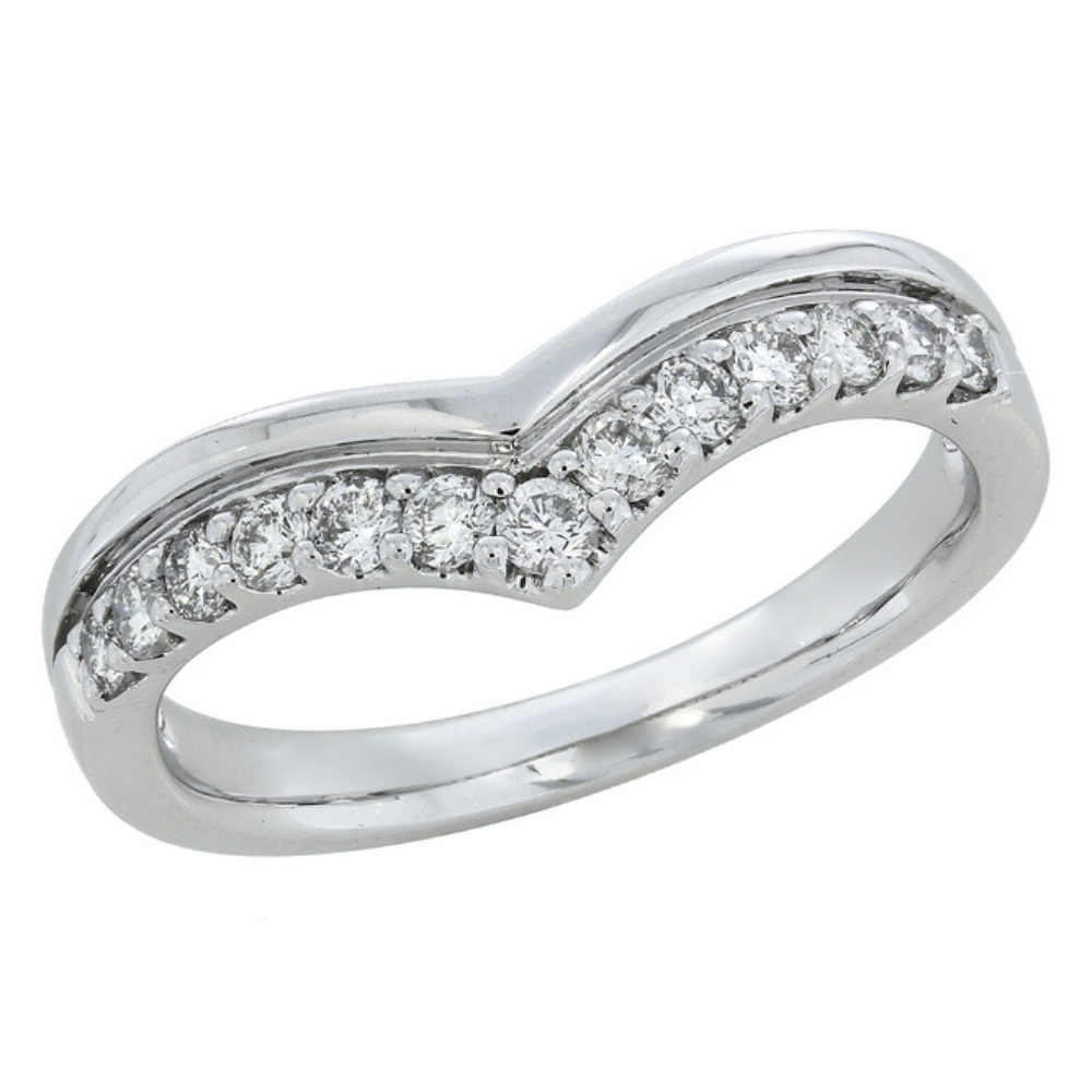  Witgouden ring met dimanten 0.40ct.