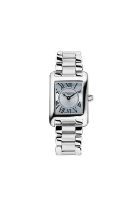 De Frederique Constant FC-200LBMC26B Classics Carree Ladies horloge is een elegant polshorloge dat tijdloze klasse uitstraalt. Met een verfijnd ontwerp en hoogwaardige materialen is het ideaal voor zowel dagelijks gebruik als speciale gelegenheden. Draag het om uw pols voor een verfijnde uitstraling. Perfect te combineren met zakelijke of chique outfits.