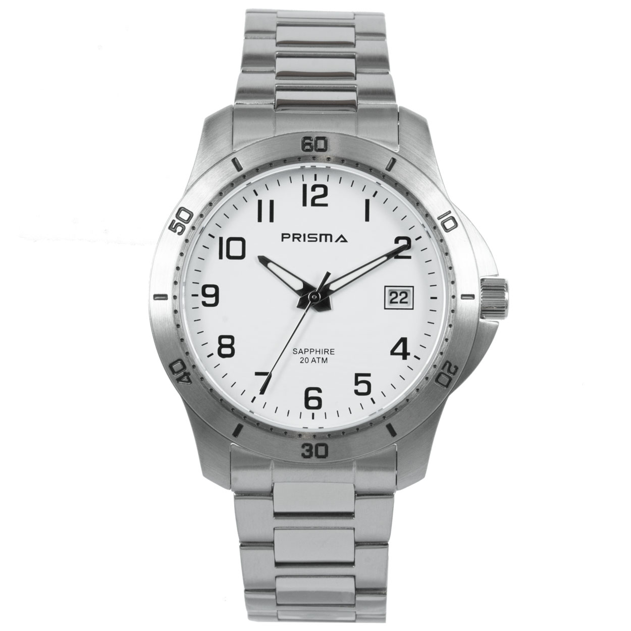 Prisma heren P1735 horloge edelstaal saffierglas 20 ATM 		
		
Algemeen		
Artikelnummer: P.1735		
Geslacht: heren		
Uurwerk: Miyota (1S13   ) 		
Lichtfunctie: glow in the dark (Wijzers)		
Waterbestendigheid: 20 ATM/BAR		
		
