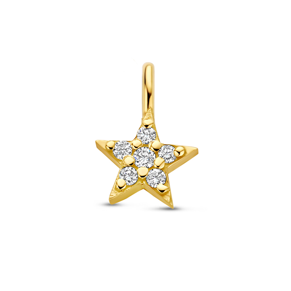 Maak je sieraden nog persoonlijker met onze sprankelende hangbedels!

Symboliseer hoop met het hangsymbool in een stervorm pav&eacute; en cre&euml;er de perfecte balans tussen dromen en stijl in jouw sieraad.

Zo draag jij jouw verhaal, elke dag weer, in jouw unieke stijl.