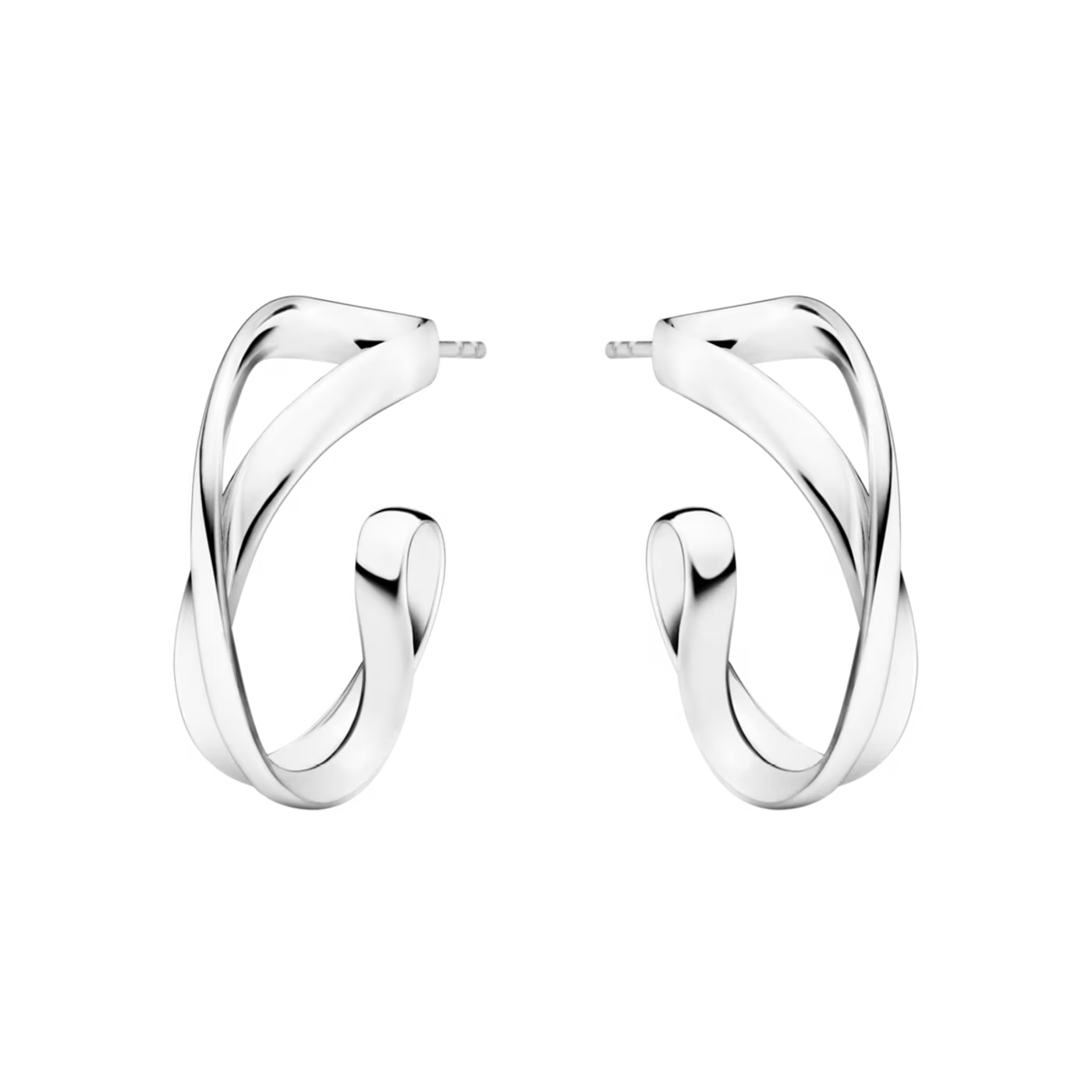 GEORG JENSEN ZILVEREN OORSTEKER INFINITY SMALL