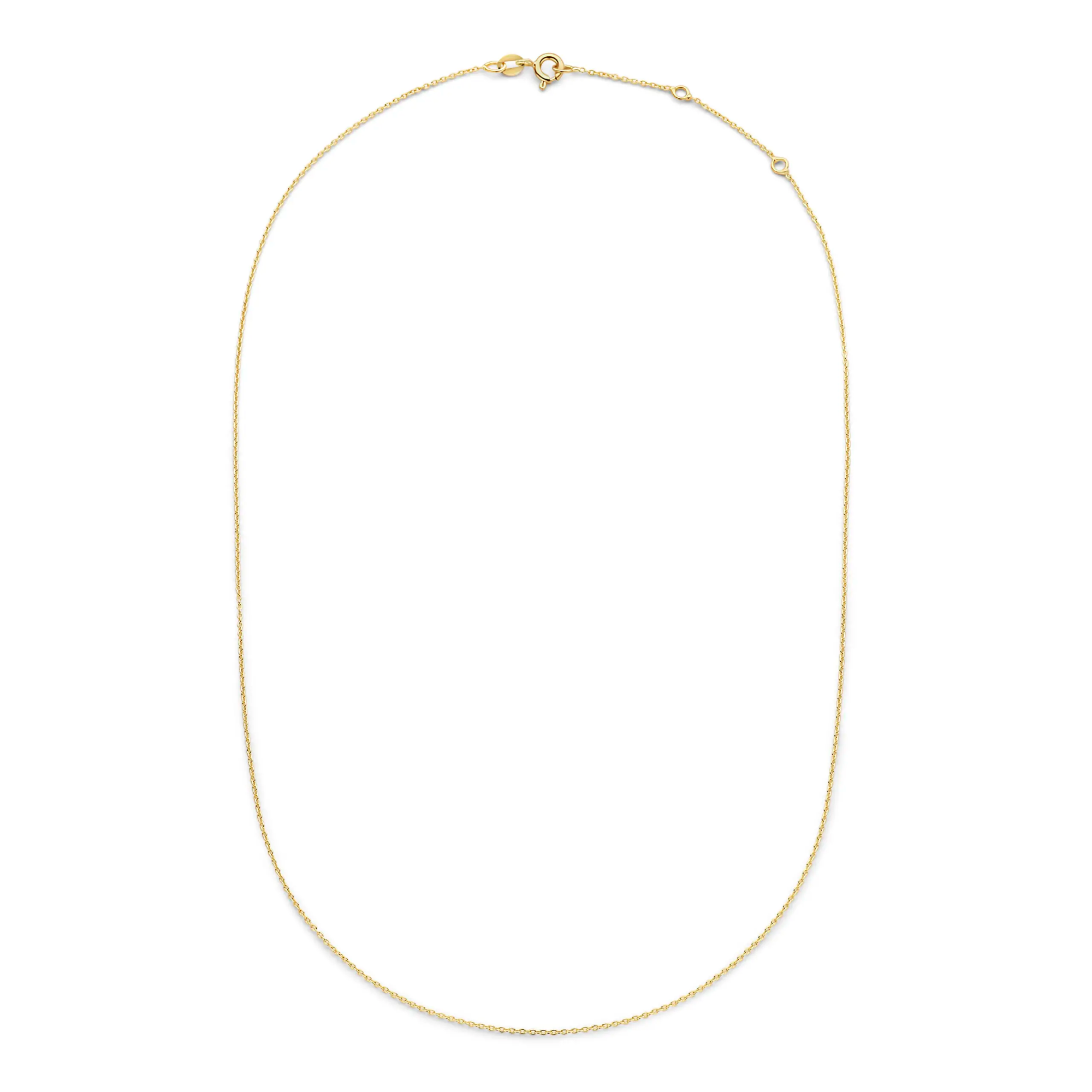 Een losse ketting, gemaakt van 14 karaats goud, met een schakelbreedte van 1,0 mm.

Deze ketting is perfect om los te dragen, maar ook mooi om te combineren met onze bedels.