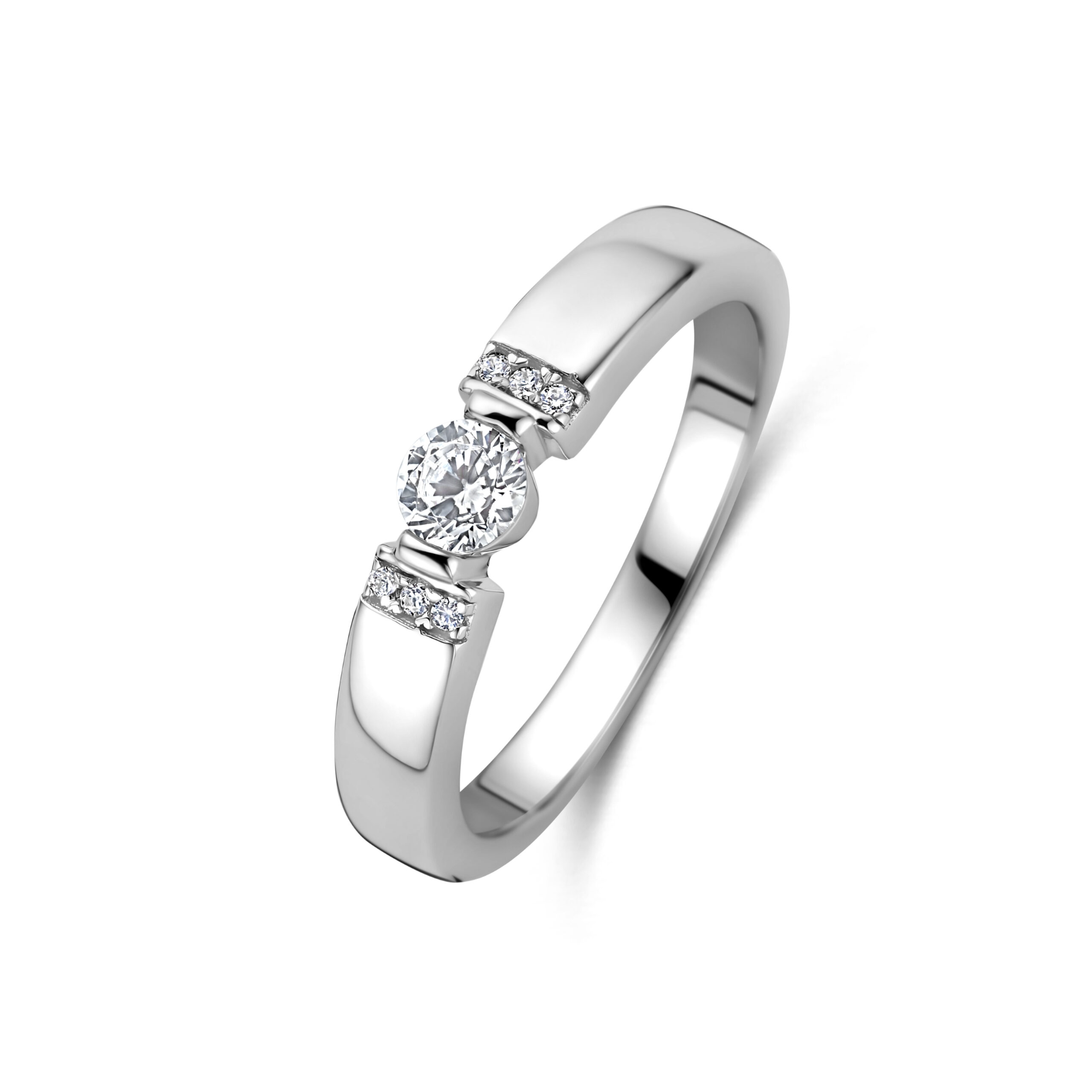 Rosa di Luca zilv ring zirk
