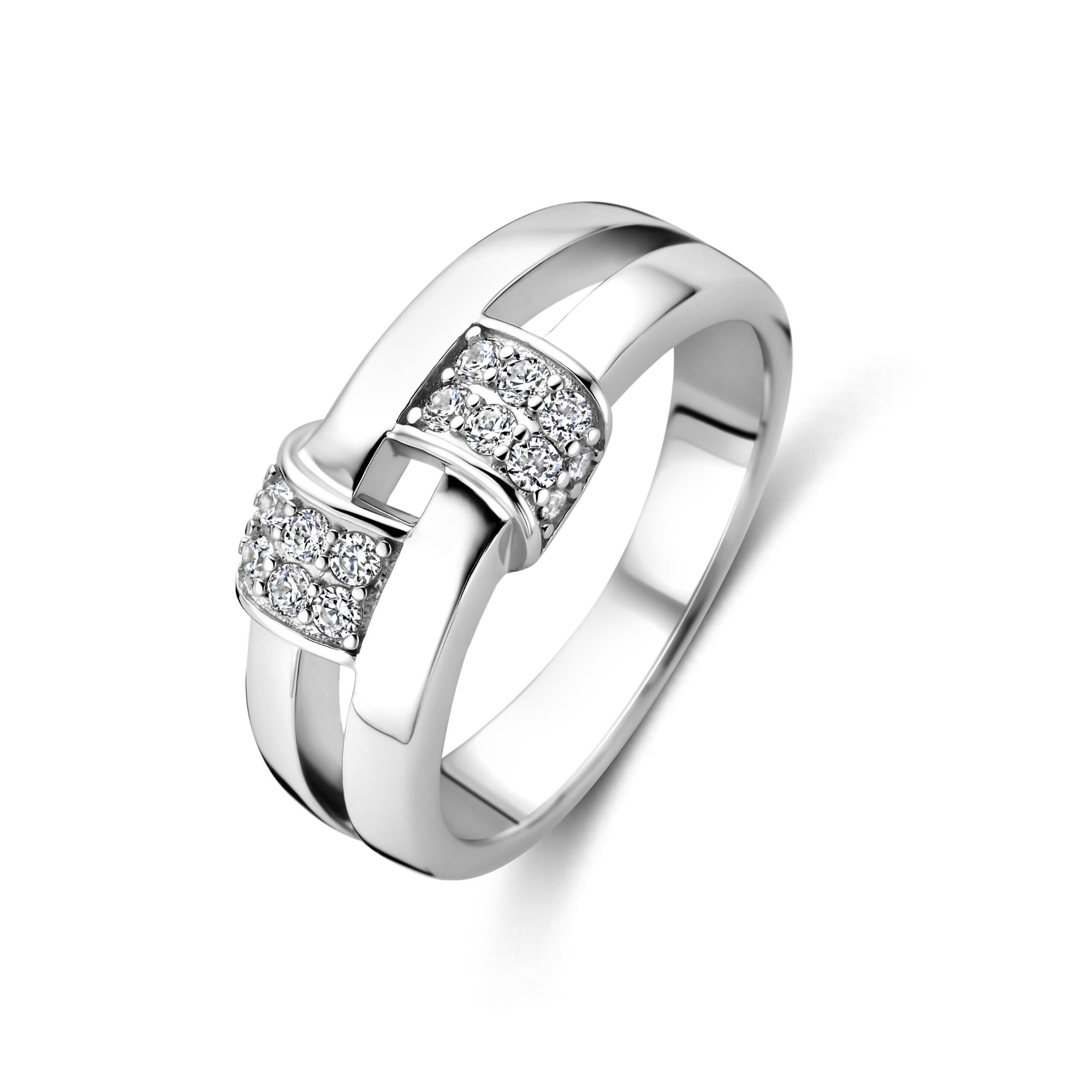 Rosa di Luca zilv ring zirk