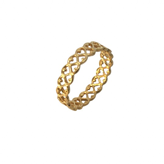 Der Ring "Lacy Gold 750"  ist ein elegantes Schmuckst&uuml;ck aus hochwertigem 750er Gold. Er geh&ouml;rt zur Kategorie Schmuck und ist ein Ring der Gr&ouml;&szlig;e 53. Tragen Sie ihn, um jedem Outfit einen Hauch von Eleganz zu verleihen. Besonders sch&ouml;n wirkt er als Highlight an besonderen Anl&auml;ssen.