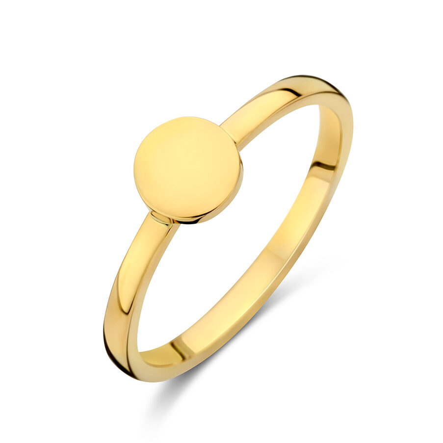 De Minioro Gouden Ring, is een verfijnde sieradering van 14 karaat goud, maat 54. Perfect te dragen als statement piece of als aanvulling op andere sieraden voor een gelaagde look. Combineer met gouden oorbellen of een fijne armband voor een elegante, tijdloze uitstraling. Ideaal voor dagelijks gebruik of speciale gelegenheden.