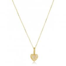 Dit juweel in plaque bestaat uit een ketting in forcat schakel met een hanger in hartvorm gezet met zirkonium