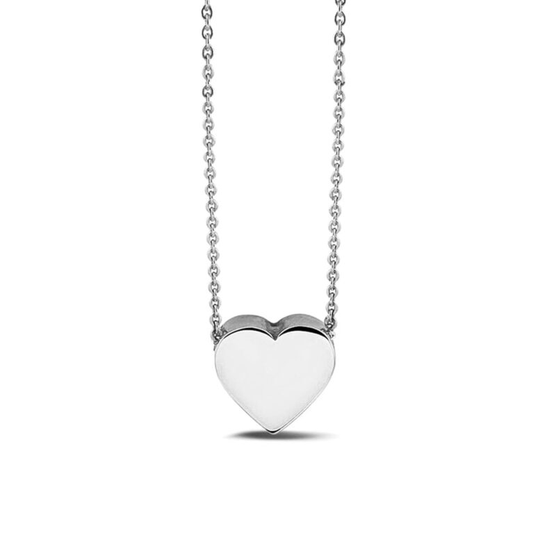 See You gedenksieraad zilveren collier met harjte. 
Dit collier kan gepersonaliseerd worden met een gravure en/of gevuld worden as.
Lengte van dit collier is 42+3cm.