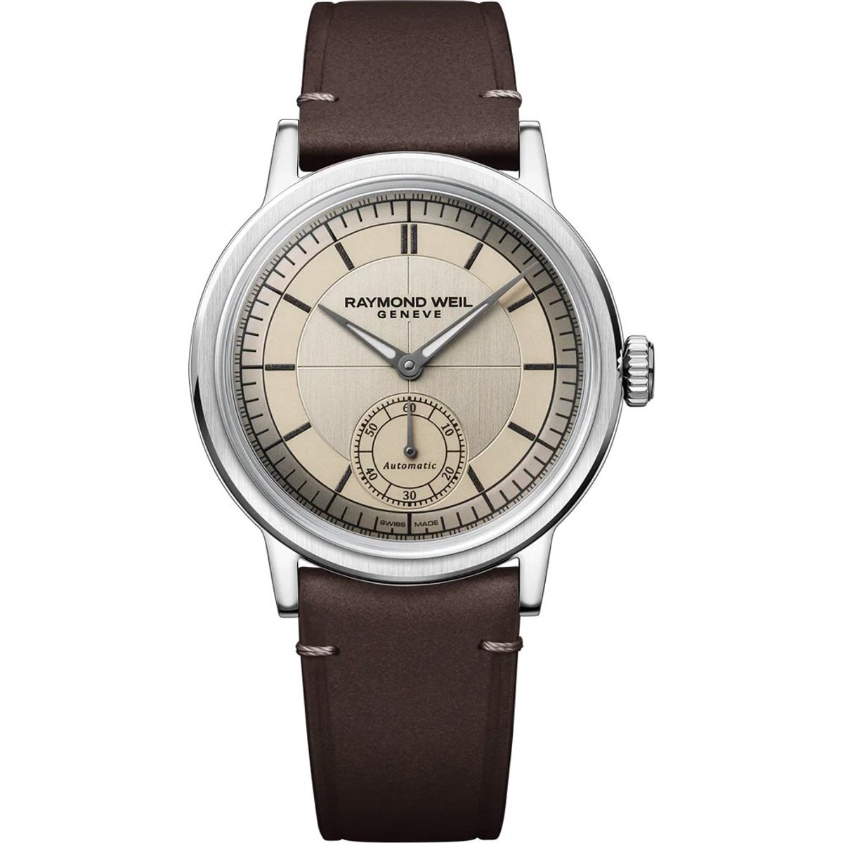 Dit is een horloge van het merk Raymond Weil gemaakt voor heren.
De specificaties zijn als volgt:
Kastmaat: 39,5 mm
Kastdikte: 10,25 mm
Waterdichtheid: 5 ATM / 50 Meter 