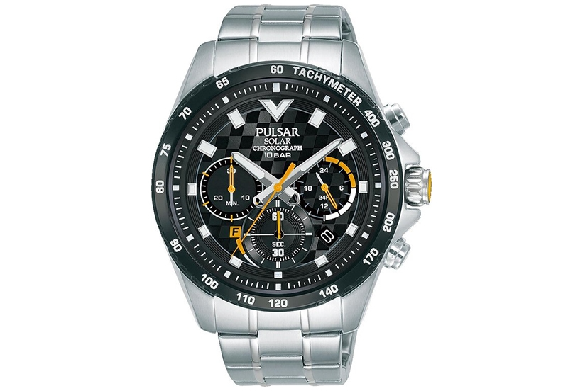 Pulsar - Chronograaf, Solar, 100 meter WR, Mineraalglas, Quartz - PZ5103X1