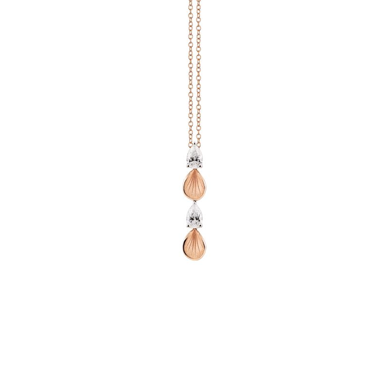 Divina Series Pendant, 18Kt Pink Champagne Gold with Diamonds

Dia ct. 0.4