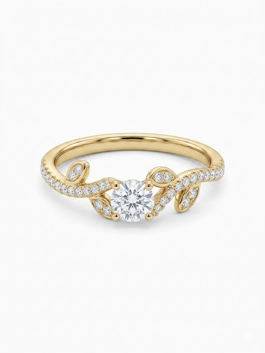 Deze prachtige ring, met modelnummer MT1657, is gemaakt van 14 karaat goud en is versierd met een briljantgeslepen diamant van 0,15 caraat en totaal 0.27 caraat. Hij is beschikbaar in maat 54 en heeft een elegante goudkleurige uitstraling. Draag deze schitterende ring als een verfijnd accessoire voor speciale gelegenheden of om een vleugje luxe toe te voegen aan je dagelijkse outfit.