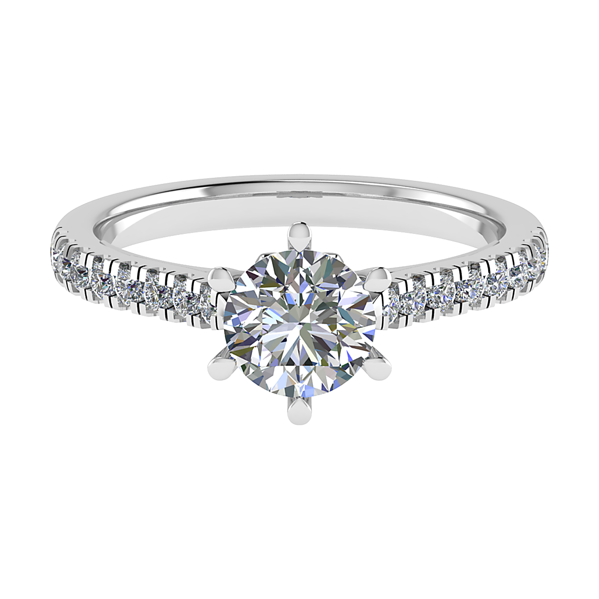 Deze 14 karaat witgouden diamanten ring met modelnummer 6697RX is perfect als verlovingsring. Met een briljante diamanten band van 0.15 caraat en midden diamant 0.25 straalt deze ring elegantie uit. Ideaal te dragen bij speciale gelegenheden, of als schitterend alledaags accessoire. Draag hem aan je ringvinger voor een klassieke look vol verfijning en liefde.