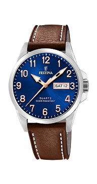 Festina horloge lederen band