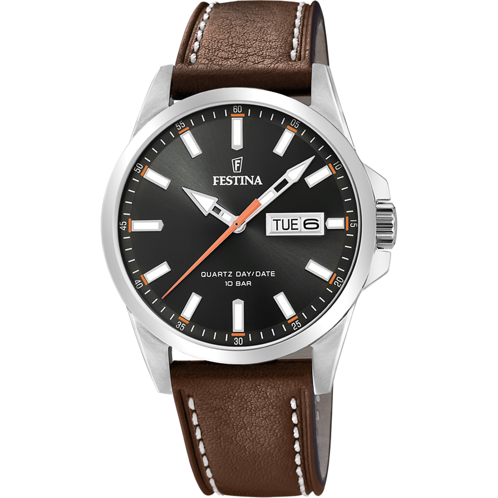 Festina horloge lederen band