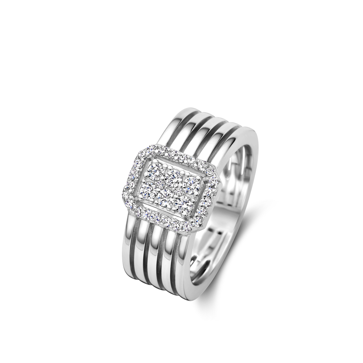 De Naiomy Zilveren Ring met Zirkonia, modelnummer N3T66, is een stijlvolle zilveren ring gemaakt van 925 sterling zilver en nikkelvrij. Met maat 58 en een gewicht van 8,1 gram straalt het elegantie uit. Perfect om solo te dragen of te combineren met andere zilveren sieraden voor een verfijnde look. Ideaal als cadeau of voor dagelijks gebruik.
