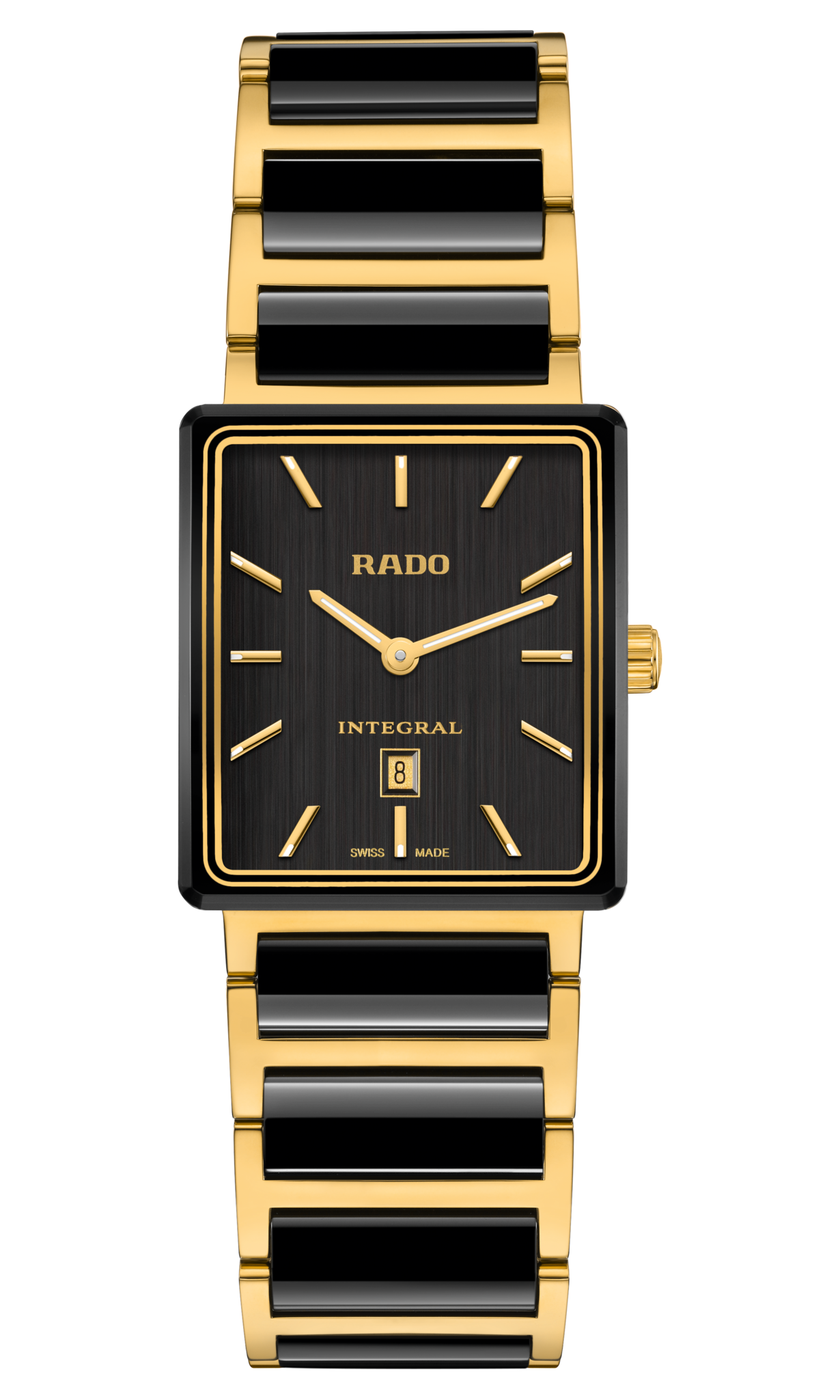 De Rado Integral 40-Year Anniversary Edition R20258162 is een luxe polshorloge met een gouden roestvrijstalen kast en band. Met een kwarts uurwerk, saffierglas, en waterbestendigheid tot 5 ATM, biedt het stijl en functionaliteit. Ideaal voor zowel formele als casual gelegenheden. Draag het als een elegant accessoire dat elke outfit complimenteert.