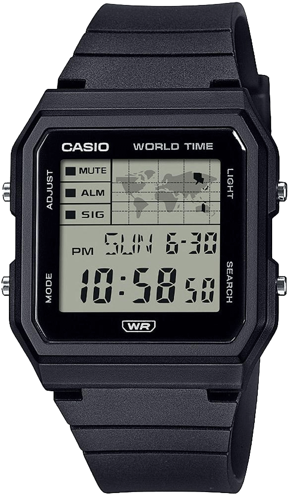 Zet je eigen koers uit met een uniek digitaal horloge met een wereldkaart.

De wereldkaart rechtsboven op het scherm wordt gesynchroniseerd met de huidige tijd eronder, zodat je gemakkelijk kunt bijhouden waar je je tijdens de reis bevindt.

De horlogeband is gemaakt van hars van biologische oorsprong dat is vervaardigd uit duurzame biologische materialen.

Dit bijzondere horloge zit boordevol betrouwbare, handige functies zoals LED-lampje, stopwatch, alarm, timer, wereldtijd en meer, zodat je altijd op koers blijft.