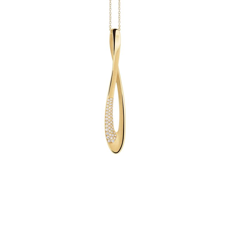 Firenze Galaxy Pendant, 18Kt Yellow Sunrise Gold with pav&eacute; Diamonds

Dia ct. 0.41