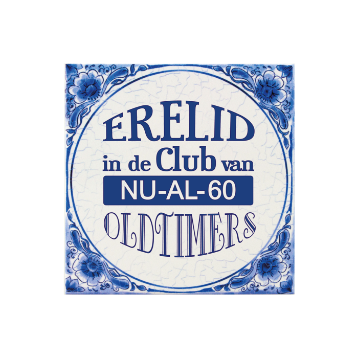 De Delfts blauwe tegeltjes zijn  voorzien van grappige teksten of quotes, wat het een stuk persoonlijker maakt. De tegels Delfts blauw zijn gemaakt van keramiek en hebben een afmeting van 15 x 15 centimeter. 