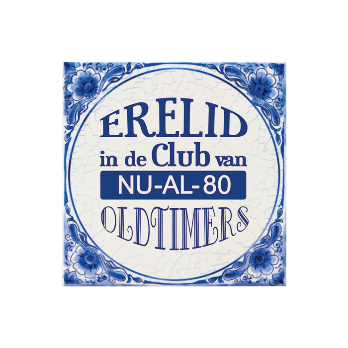 De Delfts blauwe tegeltjes zijn  voorzien van grappige teksten of quotes, wat het een stuk persoonlijker maakt. De tegels Delfts blauw zijn gemaakt van keramiek en hebben een afmeting van 15 x 15 centimeter. 