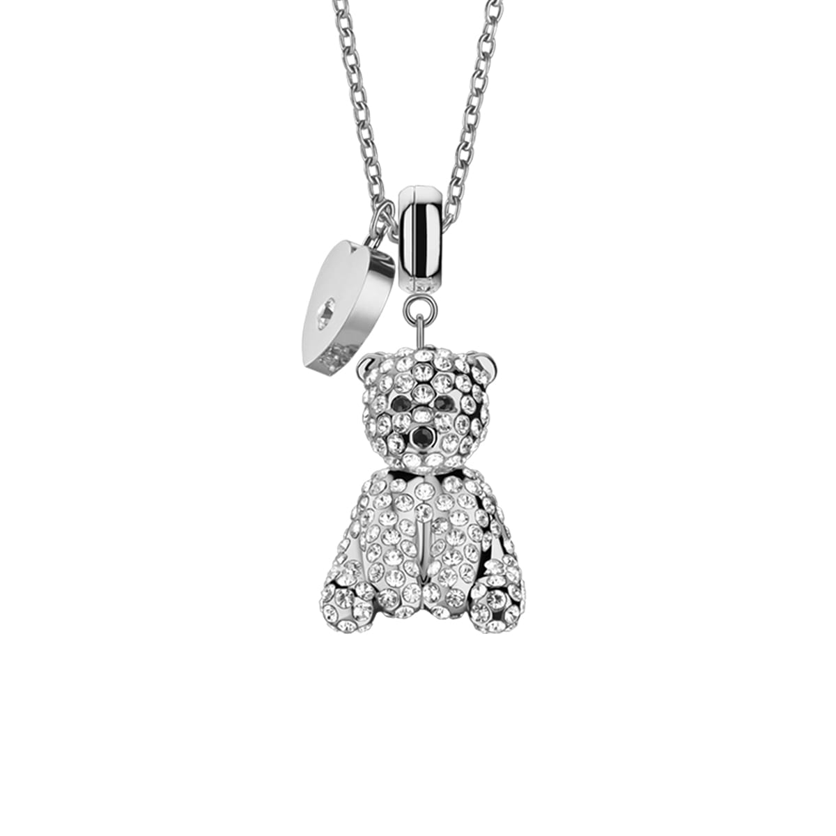 Deze halsketting uit de BERING &ldquo;Pooldieren&rdquo; collectie is een liefdevol eerbetoon aan de koning van het noorden. De zilverkleurige ijsbeerhanger &ndash; vormgegeven als een verfijnde charm en bezet met fonkelende kristallen &ndash; doet denken aan het glinsteren van ijs in Arctisch licht en geeft het sieraad een warme, emotionele uitstraling.