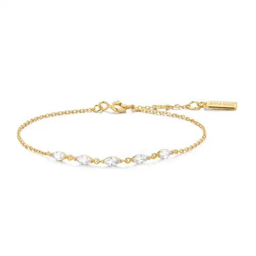 De Ania Haie vergulde armband, modelnummer B075-03G, is een elegante keuze voor elke sieradenliefhebber. Deze armband, voegt een verfijnde touch toe aan elke outfit. Draag hem solo voor een minimalistische look of combineer met andere armbanden voor een trendy, gelaagde stijl. Perfect voor dagelijks gebruik of speciale gelegenheden.