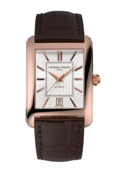 Frederique Constant Classic carrree automatic met zalm kleur wijzerplaat