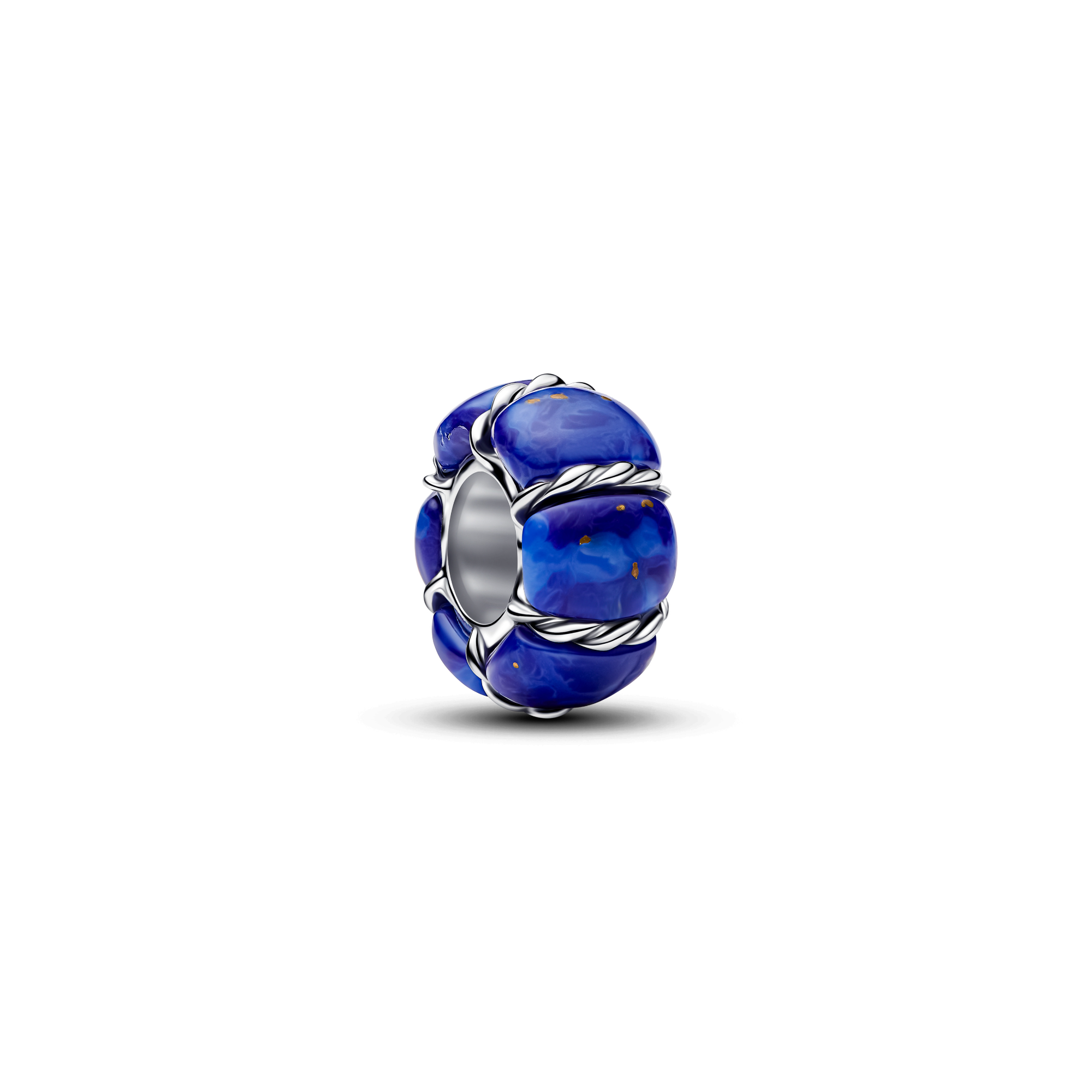 Pandora - Maritime sterling silver spacer with imitation lapis lazuli - 794693C01