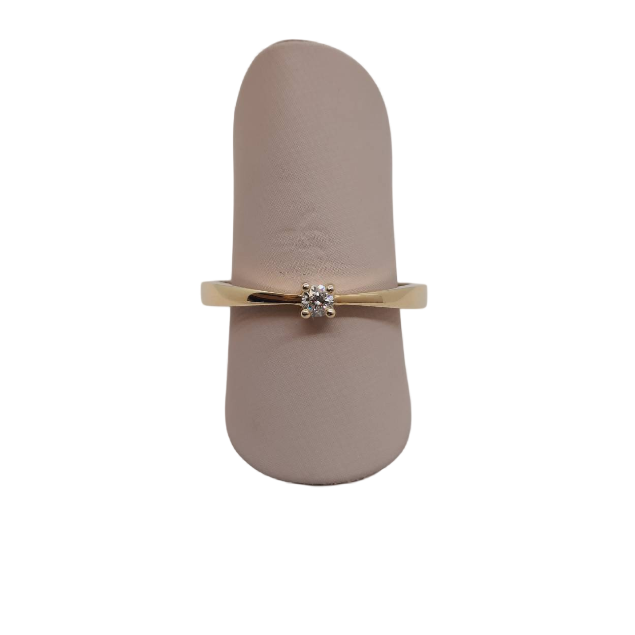 De verlovingsring met modelnummer BREA-0004015 is een prachtige gouden ring van 14-karaat, voorzien van een briljantgeslepen diamant van 0,06 karaat met SI1 zuiverheid en F-kleur. De ring is maat 54 en heeft een glanzende afwerking. Draag deze elegante ring dagelijks als symbool van liefde en toewijding, perfect voor elke speciale gelegenheid.