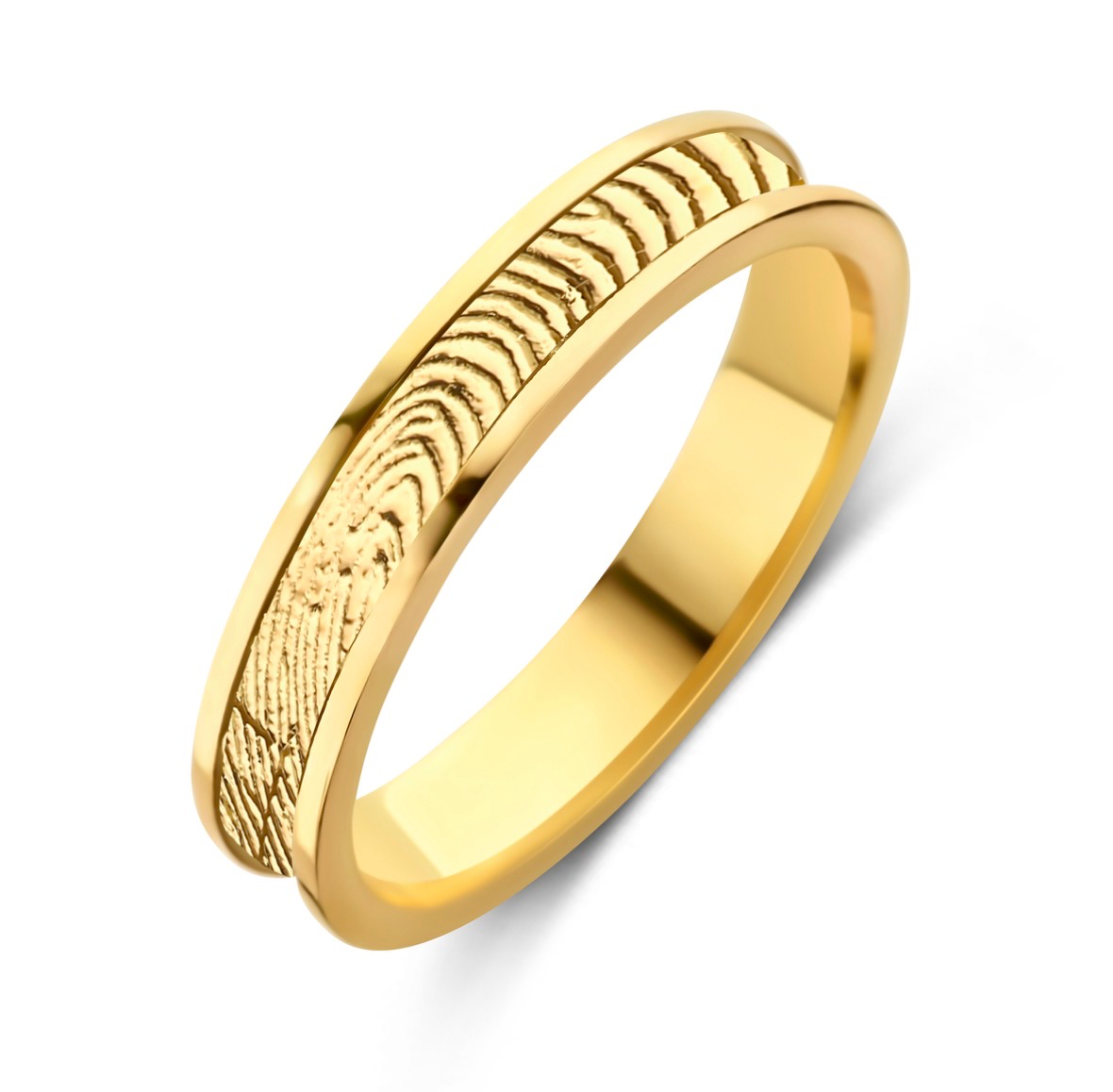 De Capture Touch Small ring is vervaardigd uit 14-karaats goud en heeft de kenmerkende moderne, rechthoekige vorm van de Capture-collectie.

De persoonlijke 3D vingerafdruk wordt over de gehele band in reli&euml;f verwerkt met innovatieve 3D-techniek, waardoor een tastbaar en voelbaar sieraad ontstaat dat je dierbare momenten volledig omringt.

Een elegant en betekenisvol sieraad dat herinneringen op stijlvolle wijze dichtbij houdt.