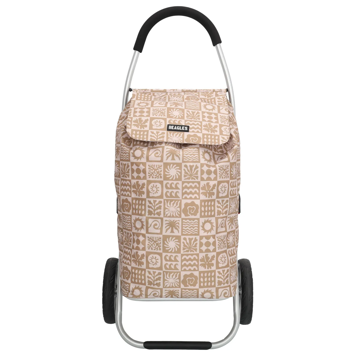 Boodschappen doen is nog nooit zo fijn geweest! Met deze trolley uit de Alberic collectie van Beagles houd jij je handen vrij! Je neemt zo gemakkelijk je boodschappen met je mee. Het handvat voelt fijn aan, door het zachte stukje stof. De trolley heeft een standaard. Het hoofdvak sluit met een overslag. Naar welke winkel ga jij met deze praktische boodschappen trolley?

De eigenschappen van de boodschappen trolley zijn:

Handvat
Overslag
Dubbele wielen 
Standaard