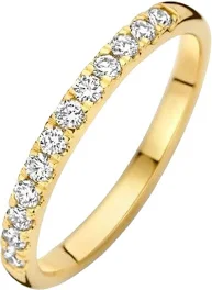 De ring is vervaardigd uit 14 karaat goud met lab grow diamant van 0.31ct. 
