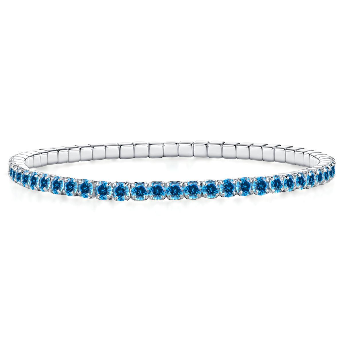 Laat je pols stralen met deze exclusieve, kleurrijke tennisarmband van Gisser (ST2.5B-18). Dit vrolijke sieraad is met de hand bezet met fonkelende, gekleurde zirkonia-stenen langs een hoogglans gepolijste ketting van 925 sterling zilver. Een schitterende armband die perfect is als betekenisvol cadeau of als dagelijks statement. Ideaal om te mixen en matchen met meerdere kleuren!
