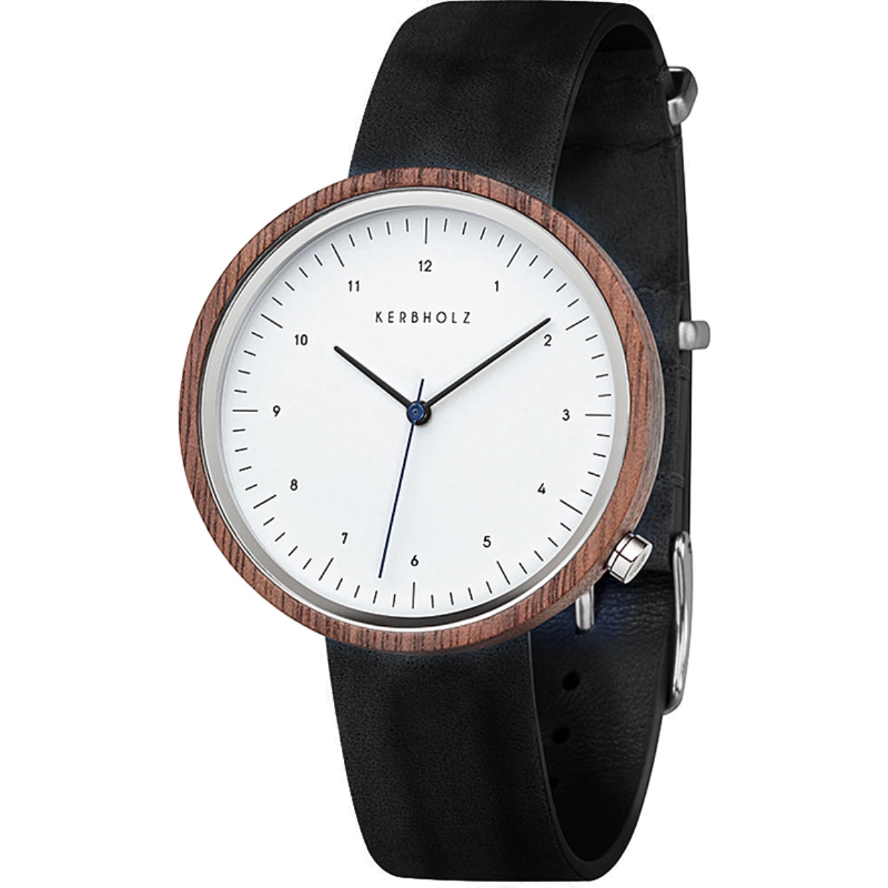 Interesse in dit KERBHOLZ WALTER SANDALWOOD MIDNIGHT BLACK V2 horloge? Dit mooie horloge van Kerbholz de 4251240411361 is een horloge met een Quartz uurwerk. Het horloge heeft een diameter van 40 mm, en is 10 mm dik. De weergave van de tijd is Analoog. Verder is het horloge voorzien van een Mineraal zwart