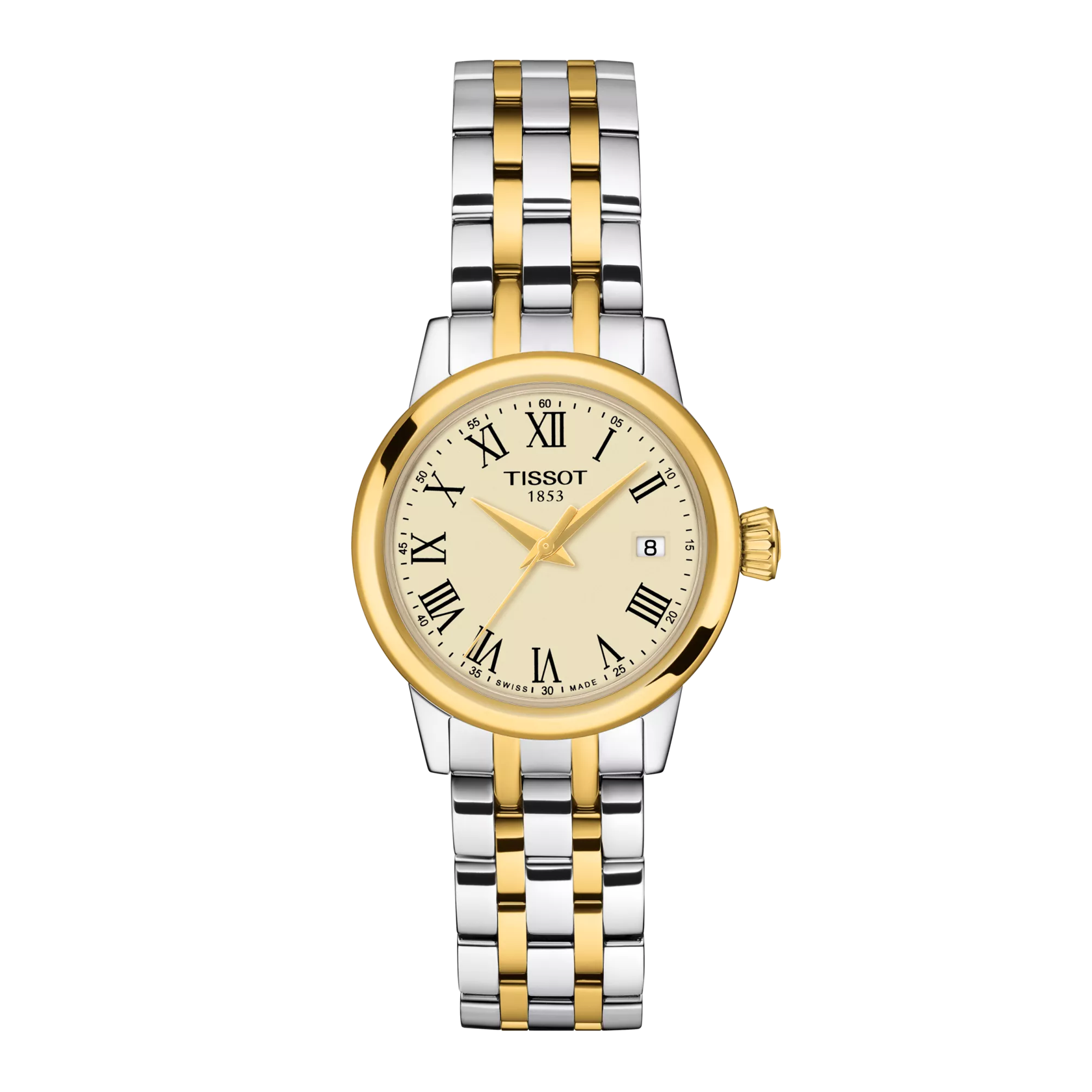 De Tissot Classic Dream Lady T1292102226300 is een elegante en tijdloze bi-color horloge voor dames. Het heeft een ronde wijzerplaat met zwarte accenten en een comfortabele roestvrijstalen bi-color band. Dit horloge is waterdicht tot 30 meter en heeft een quartz uurwerk voor nauwkeurige tijdmeting. Draag dit horloge voor een stijlvolle look bij elke gelegenheid.