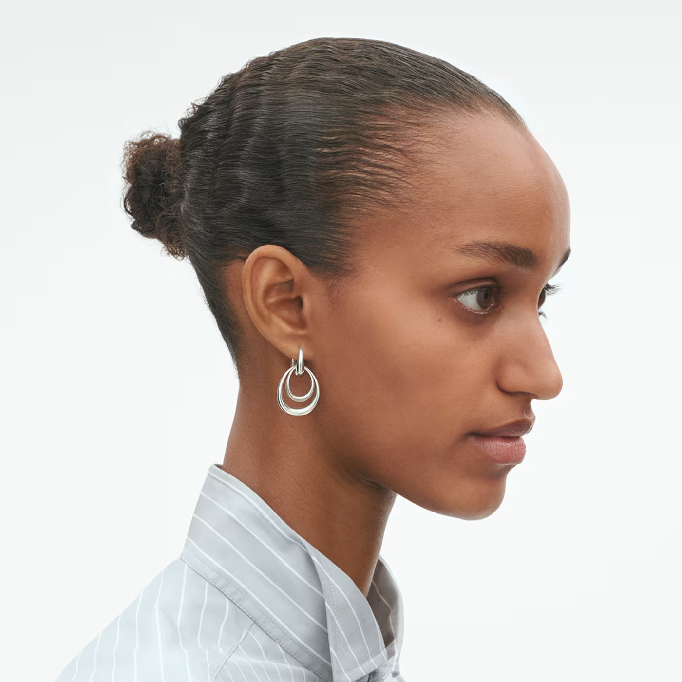 GEORG JENSEN ZILVEREN OORRINGEN OFFSPRING ELEMENT