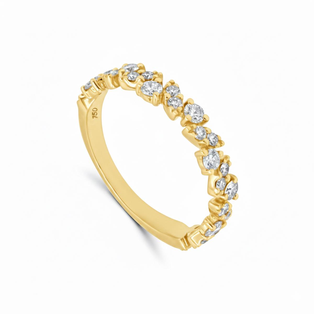 Femme Ador&eacute;e gouden ring 18k met diamant 57pt