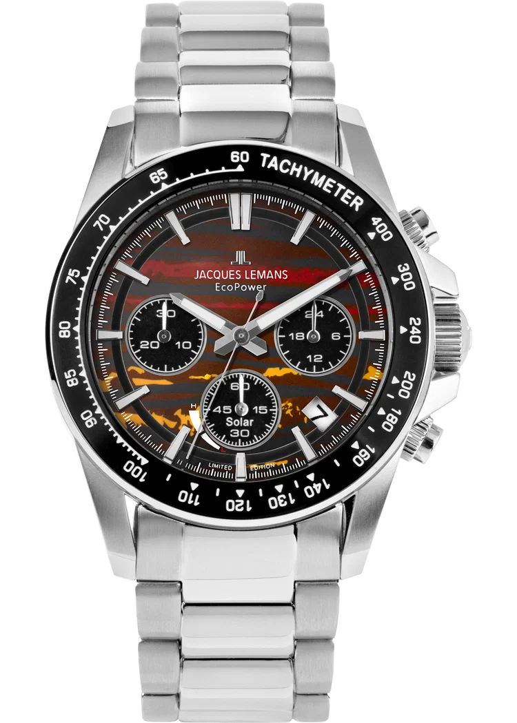 Die Eco Power Limited Edition 50-1 JL Jubil&auml;umsuhr kombiniert elegantes Design mit umweltfreundlicher Technologie. Merkmale: Kategorie: Uhr, Typ: Armbanduhr, Armbandfarbe: Silber, Datumsfunktion: Ja, Geh&auml;usematerial: Edelstahl, Gr&ouml;&szlig;e: 42 mm. Tragen Sie sie am Handgelenk f&uuml;r formelle Anl&auml;sse oder als stilvolles Accessoire im Alltag. Perfekt f&uuml;r umweltbewusste Mode Liebhaber.