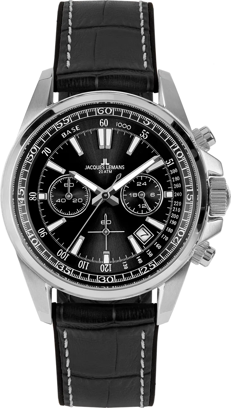 Der Liverpool 1-2117 JACQUES LEMANS ist eine stilvolle Armbanduhr mit einem eleganten schwarzen Armband und einem robusten Edelstahlgeh&auml;use. Sie hat ein Geh&auml;usedurchmesser von 44 mm und keine Datumsfunktion. Perfekt f&uuml;r den t&auml;glichen Gebrauch oder schicke Anl&auml;sse. Tragen Sie ihn am Handgelenk f&uuml;r einen klassischen, zeitlosen Look. Zustand: Neu.