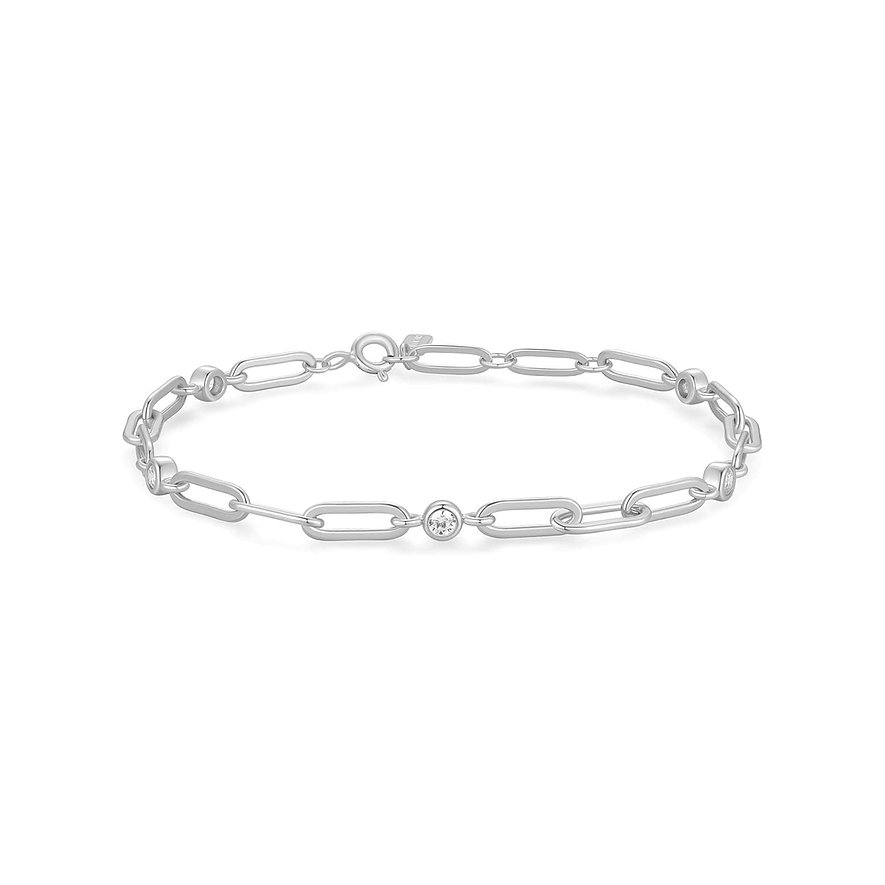 De Ania Haie Zilveren Armband is een elegante zilverkleurige armband van 18,5 cm, gemaakt van hoogwaardig zilver. Perfect voor elke gelegenheid, draag deze armband solo voor een subtiele look of combineer met andere armbanden voor een trendy, gelaagde stijl. Een veelzijdige aanvulling op elke sieradencollectie.