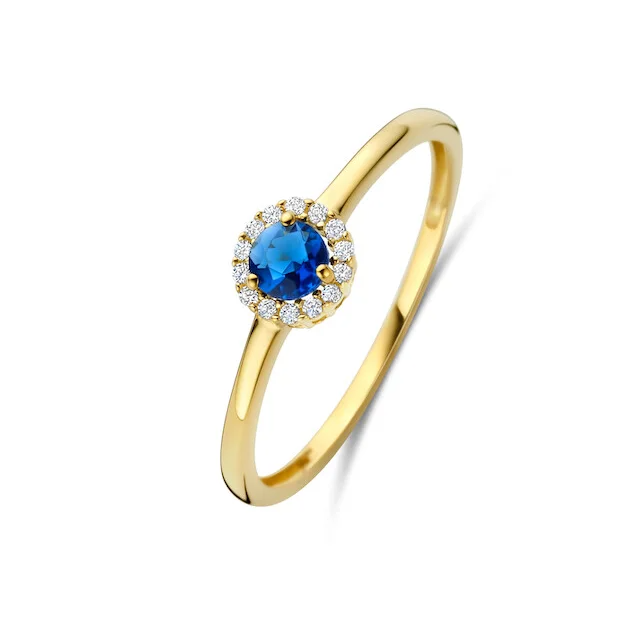 J&J 14k ring met zirkonia